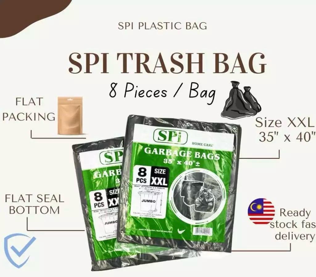 Beg Sampah Garbage Bag Size XXL 89 x 102cm - 8pcs (1 paket)