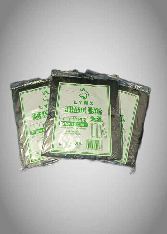 Beg Sampah Ekonomi Garbage Bag L Size 74x90cm - 10pcs (3 paket)